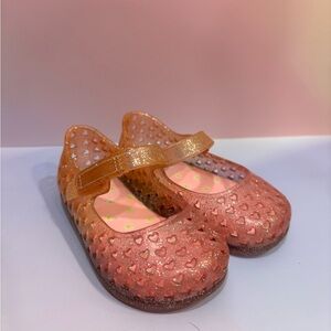 wonder nation Glitter Heart Jelly Mary Janes - Pink